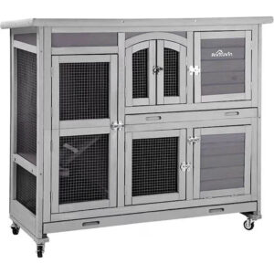 Aivituvin 42.1-in Two Story Rabbit Hutch