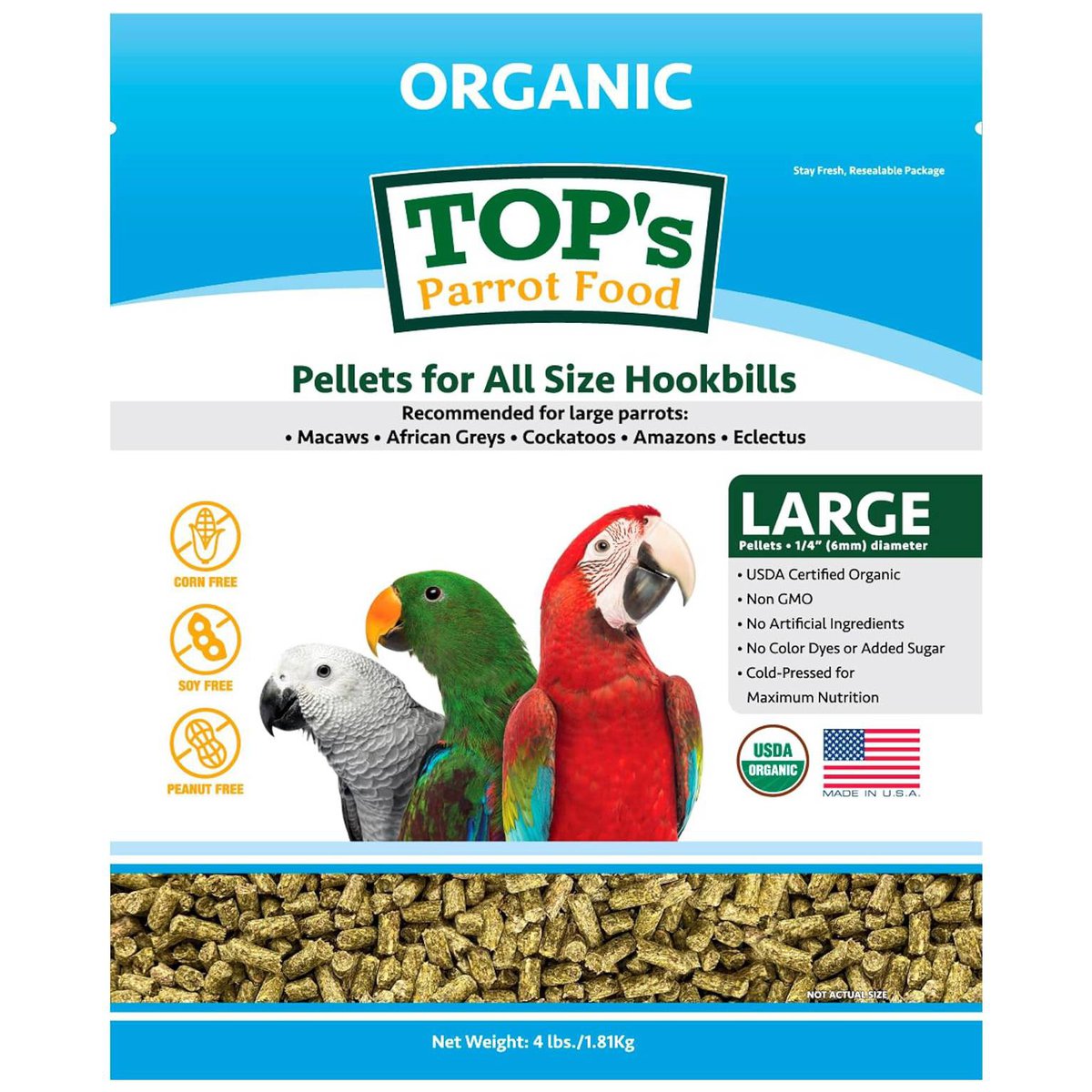 TOP's Parrot Food Pellets