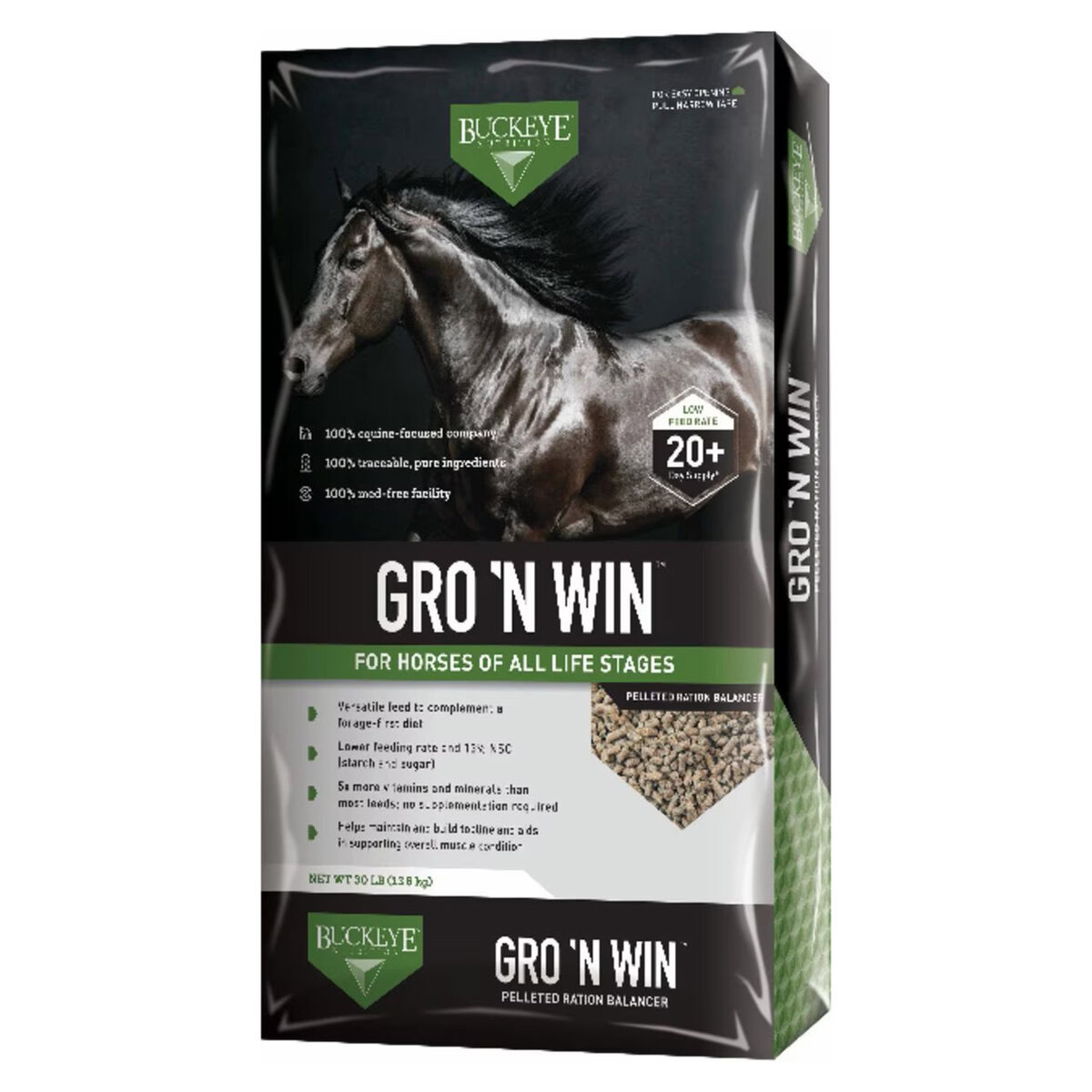 Buckeye Nutrition Gro 'N Win Pelleted Horse Feed