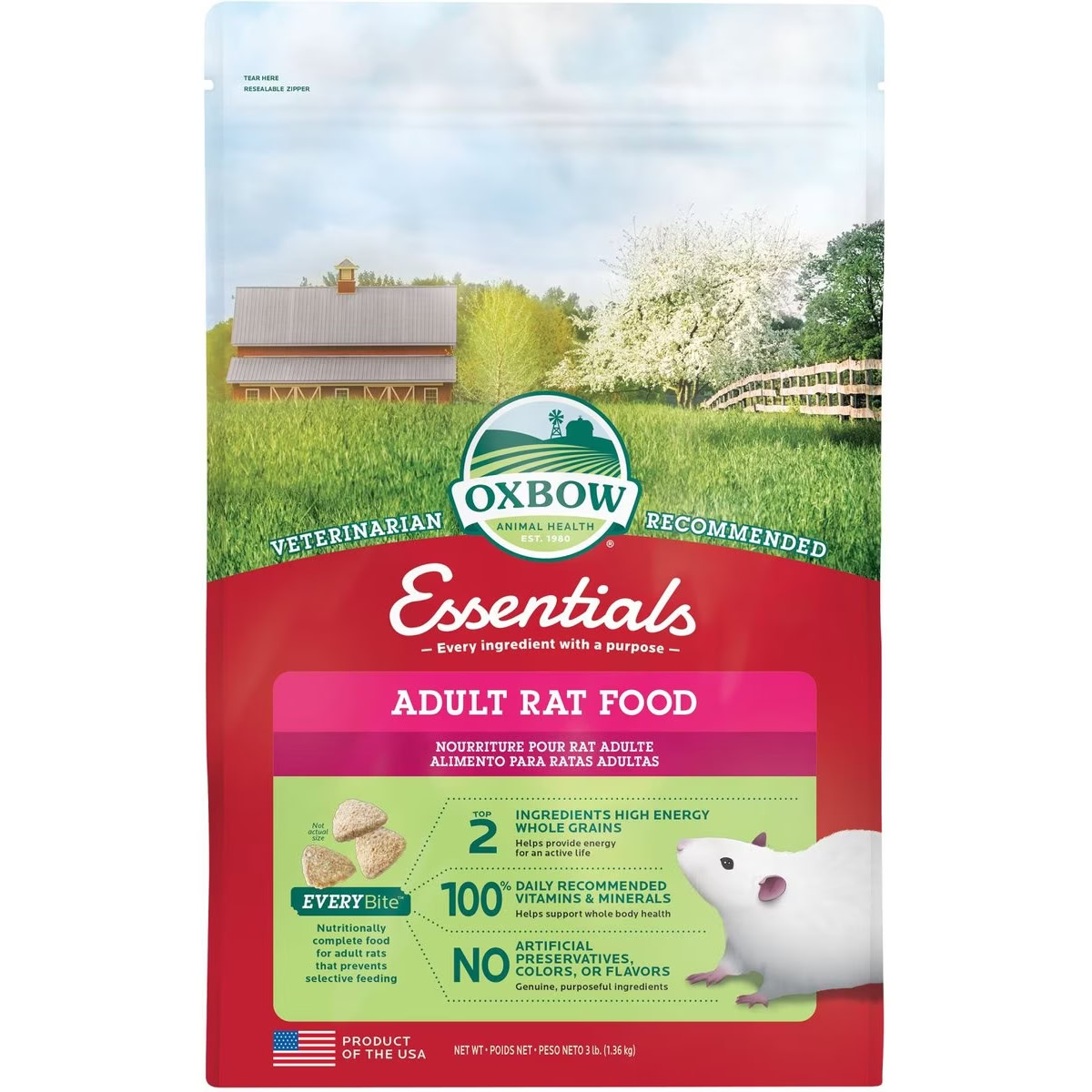 Oxbow Essentials Regal Rat Adult Rat Food