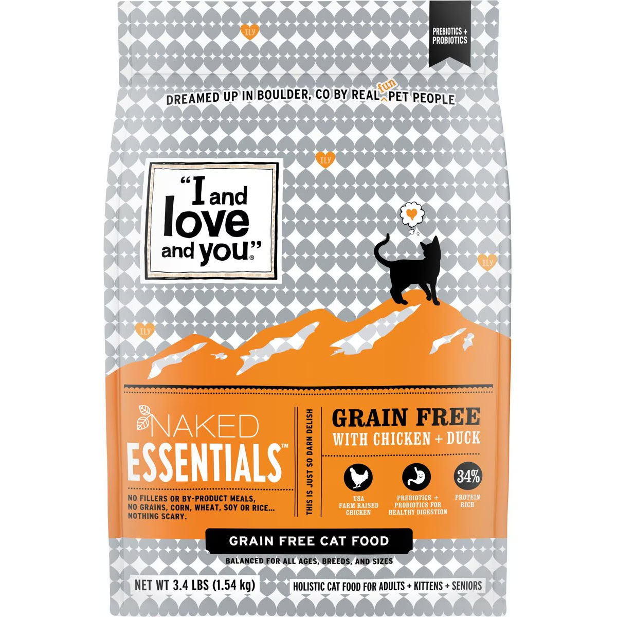 I and Love and You Naked Essentials Chicken & Duck Recipe Dry Cat Food 