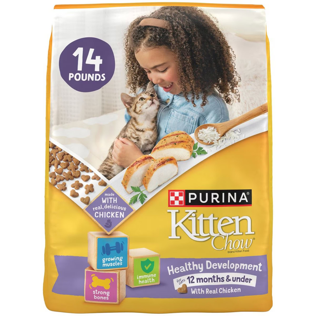 Kitten Chow Nurture Muscle & Brain Development Dry Cat Food
