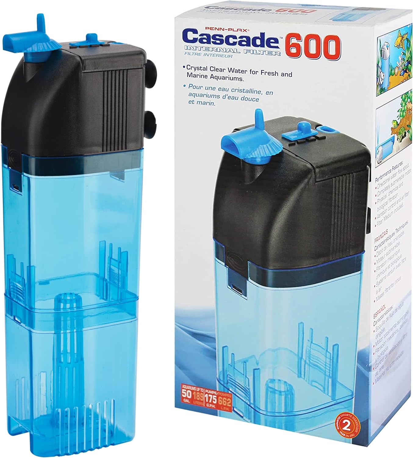 Penn-Plax Cascade Internal Aquarium Filter