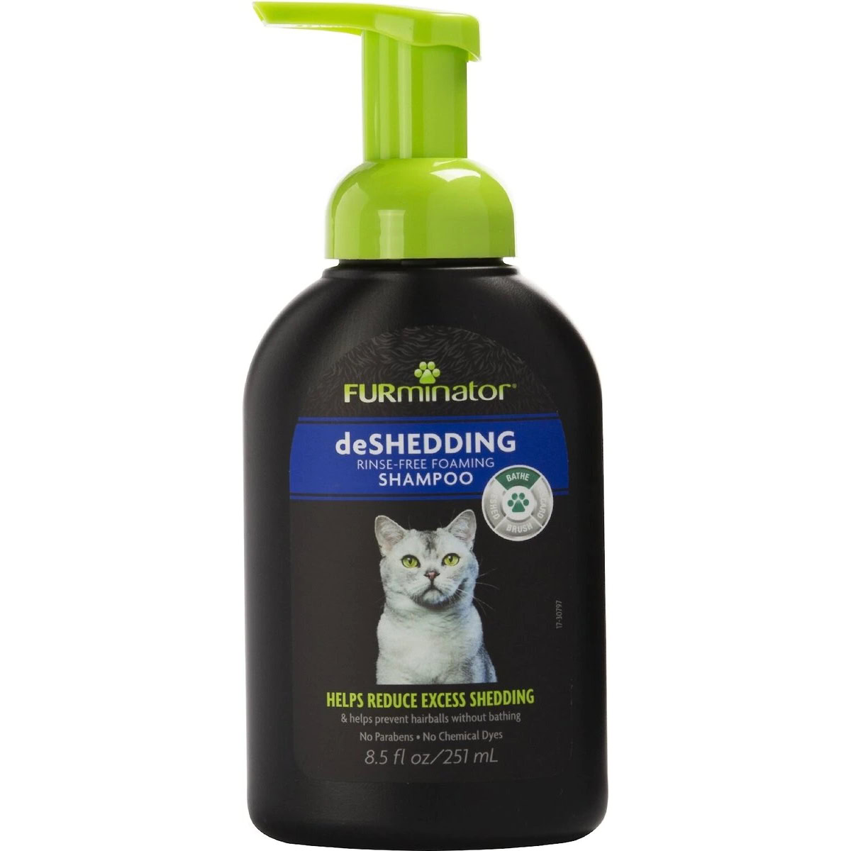 FURminator deShedding Rinse Free Foaming Cat Shampoo
