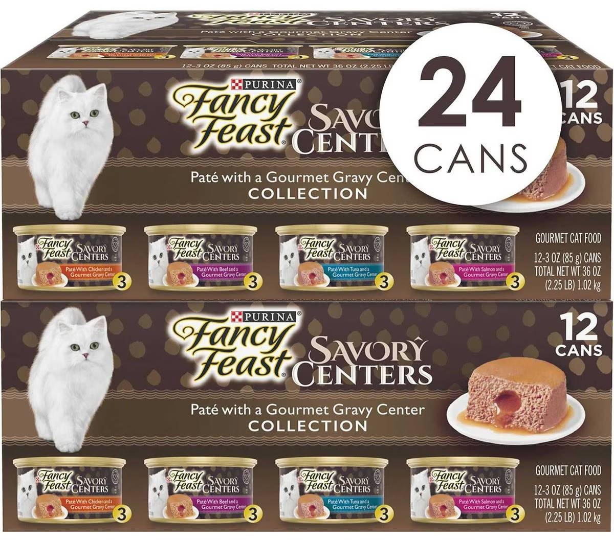 Fancy Feast Savory Centers Variety Pack Canned Cat Food