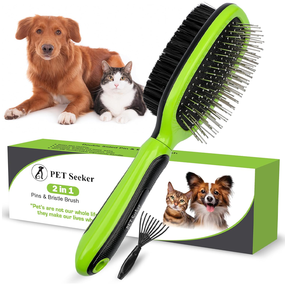 PET Seeker Double Sided Dog Brush