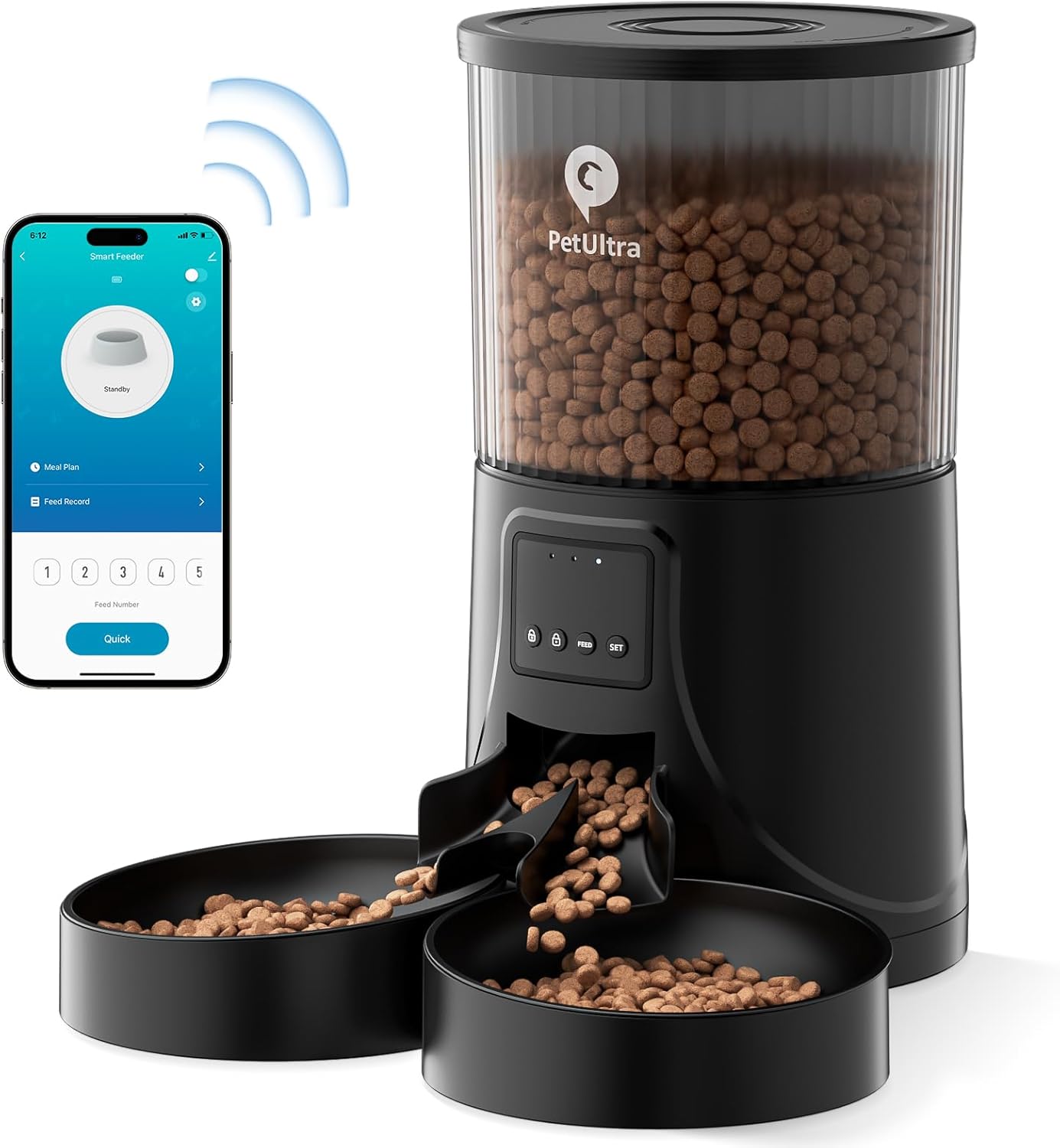 PETULTRA Automatic dual cat feeder