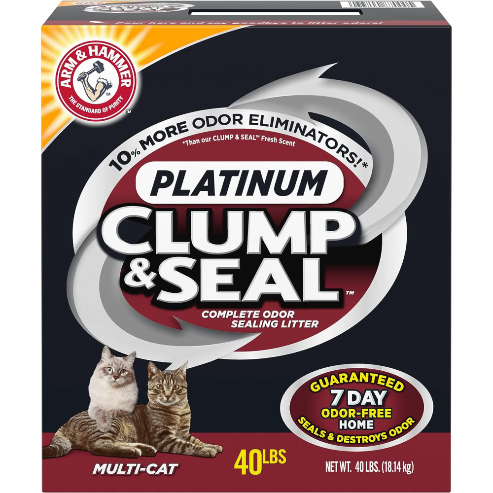 ARM & HAMMER Clump & Seal Platinum Cat Litter