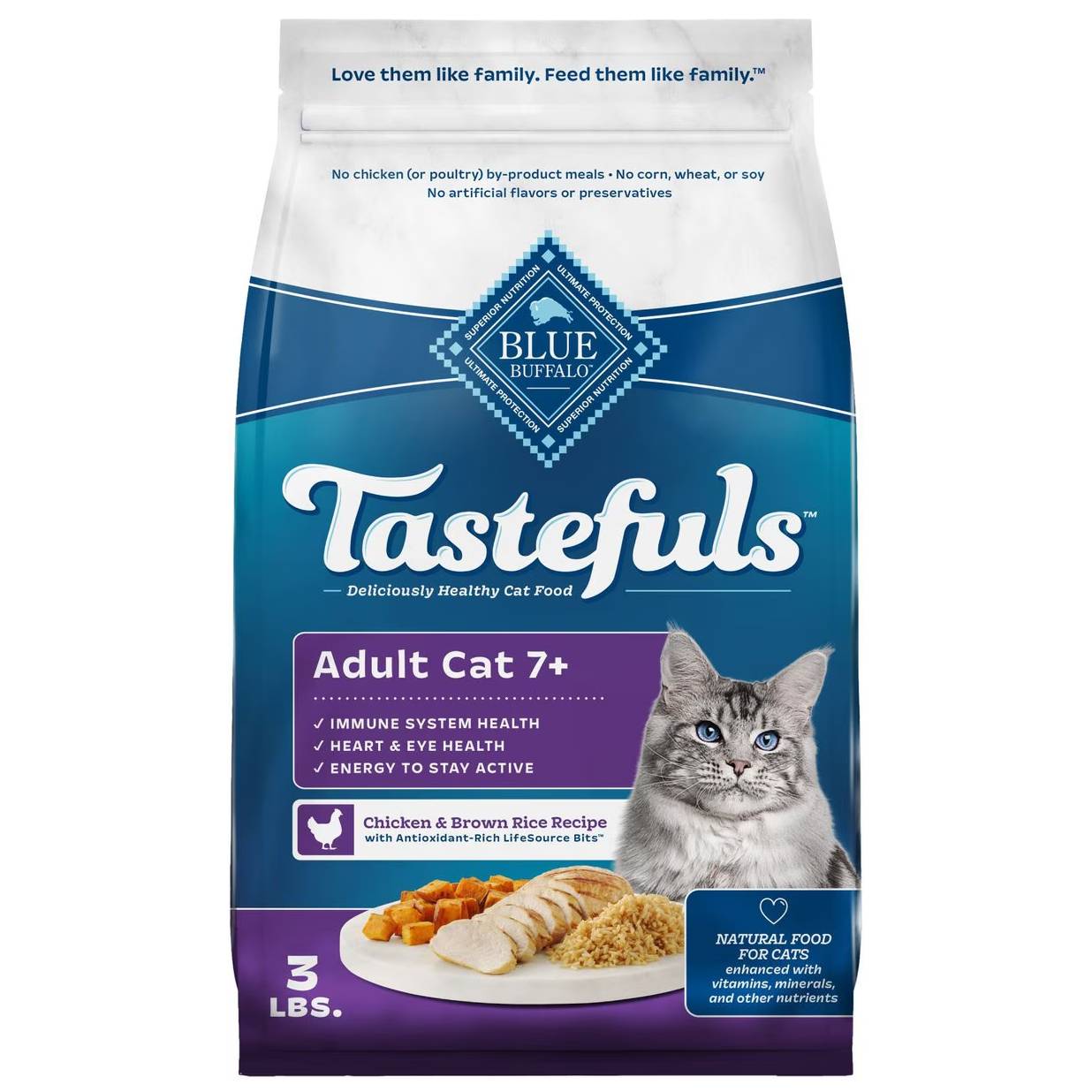Blue Buffalo Healthy Chicken & Brown Rice Dry Cat Food