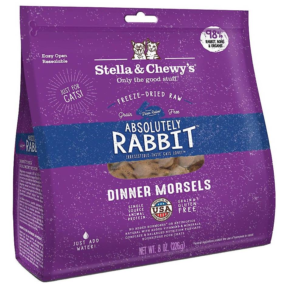 Stella & Chewy’s Rabbit Morsels Freeze-Dried Raw Cat Food