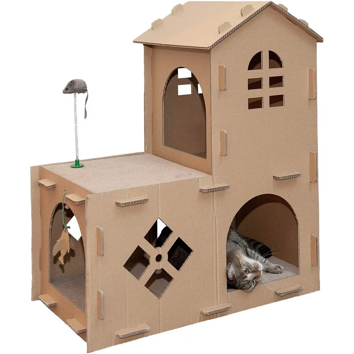 Tiger Tough Farmhouse Corrugated Cat Scratcher