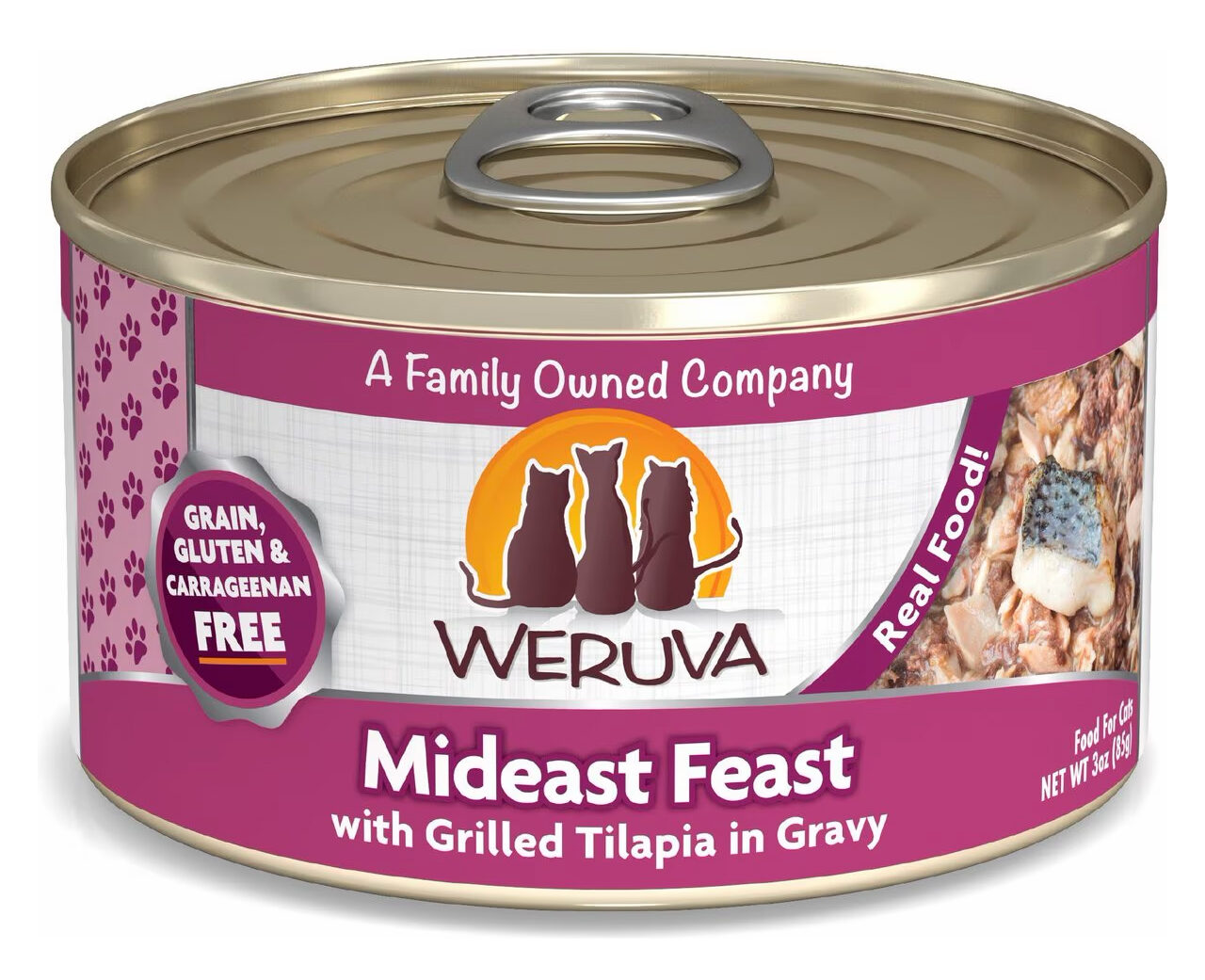 Weruva Mideast Feast with Grilled Tilapia Canned Cat Food