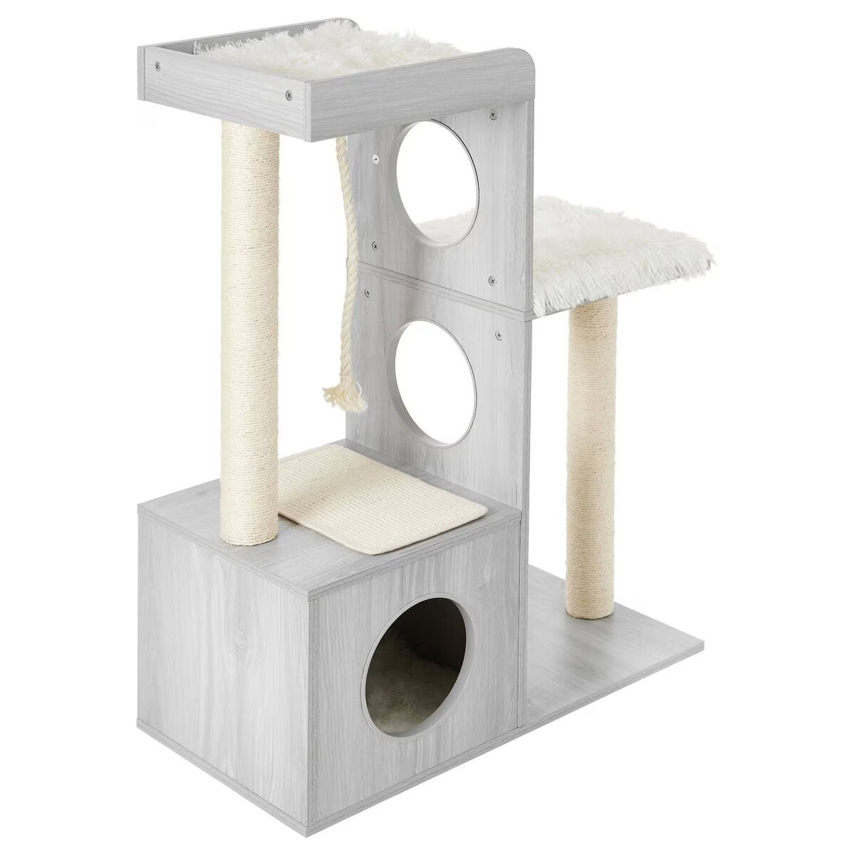 Frisco 41-in Modern Cat Tree & Condo