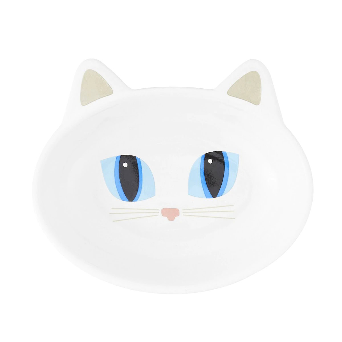 PetRageous Designs Frisky Kitty Oval Ceramic Cat Dish