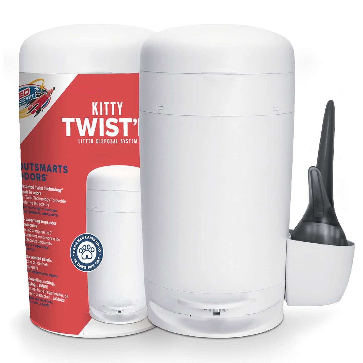 RedRocket Litter Pail Kitty TWIST’R Litter Disposal System