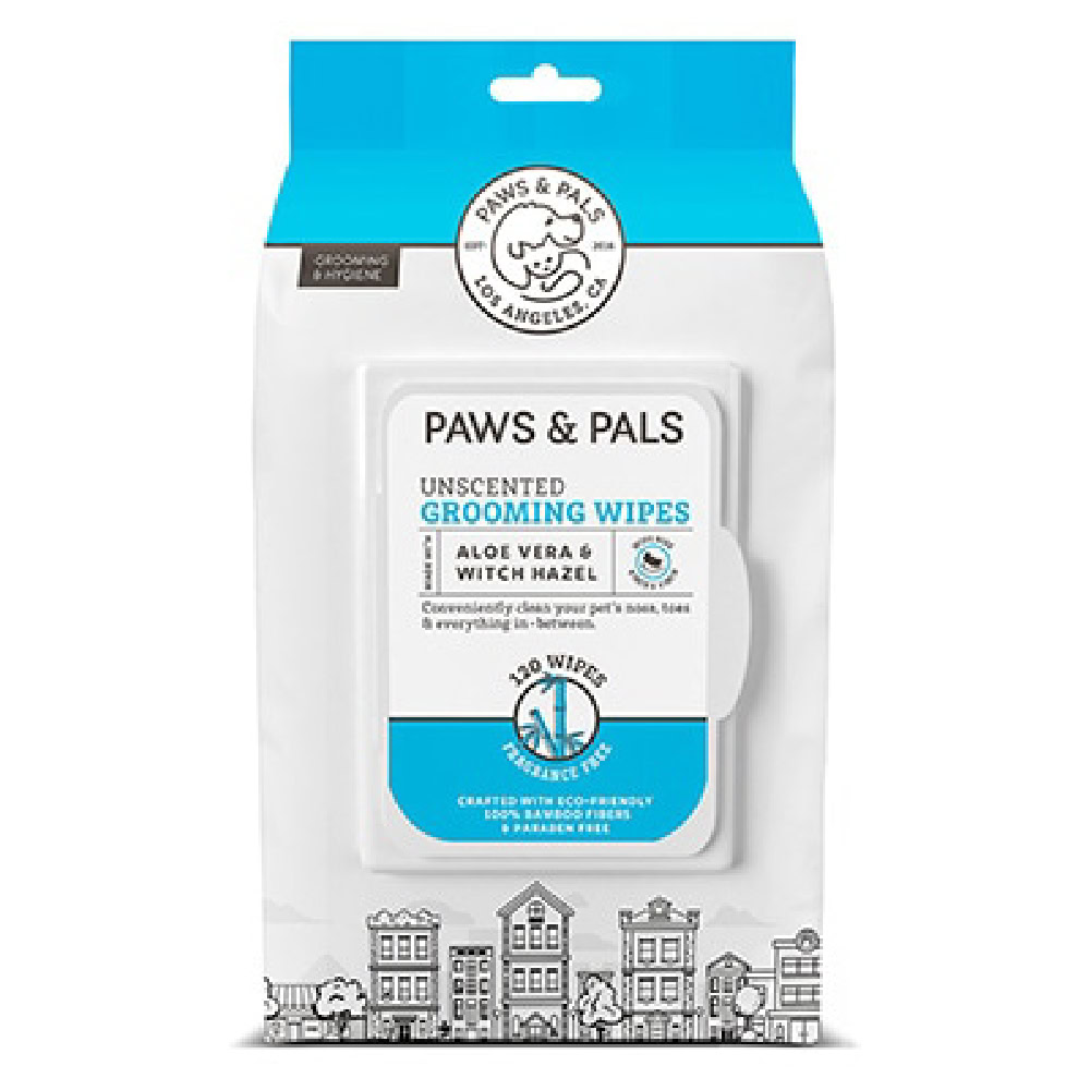 Paws & Pals Unscented Aloe Vera & Witch Hazel Cleaning & Grooming Dog & Cat Wipes
