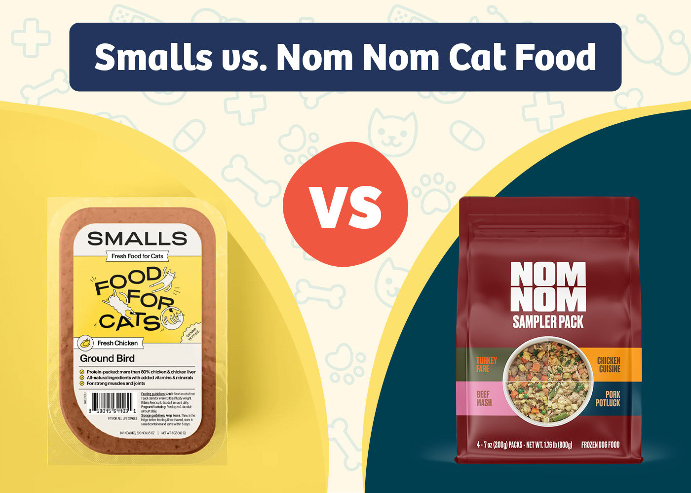 PangoVet_Product VS Product_ Smalls vs Nom Nom Cat Food