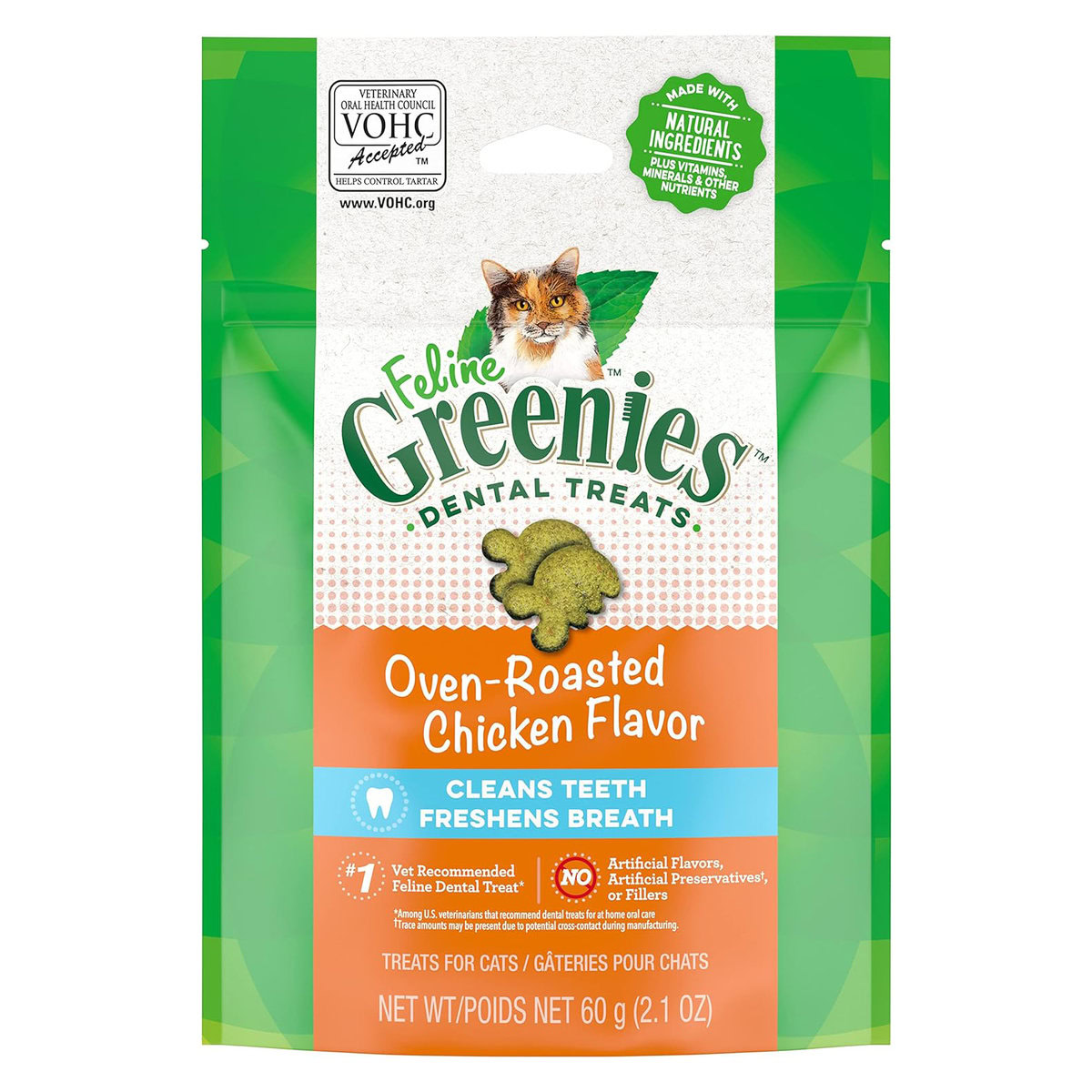 Greenies Feline Adult Natural Dental Cat Treats