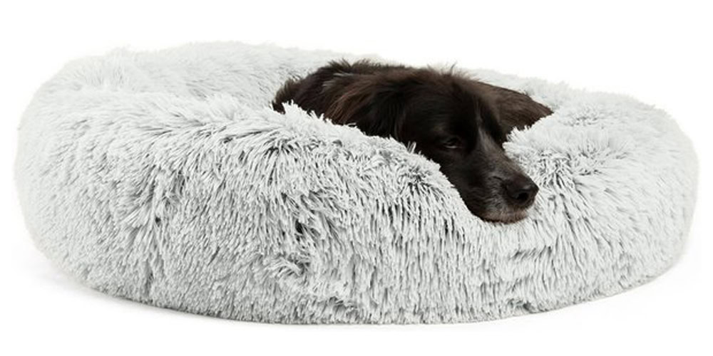 Best Friends by Sheri The Original Calming Donut Dog Bed & Throw Dog Blanket