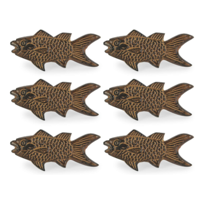 Design Imports Fish Napkin Ring Set