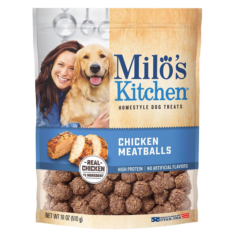 Milo’s Kitchen Chicken Meatballs Dog Treats