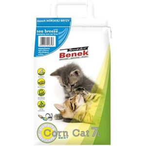 Super Benek Incredibly Efficient Odour Neutralisation Corn Cat Sea Breeze Clumping Litter