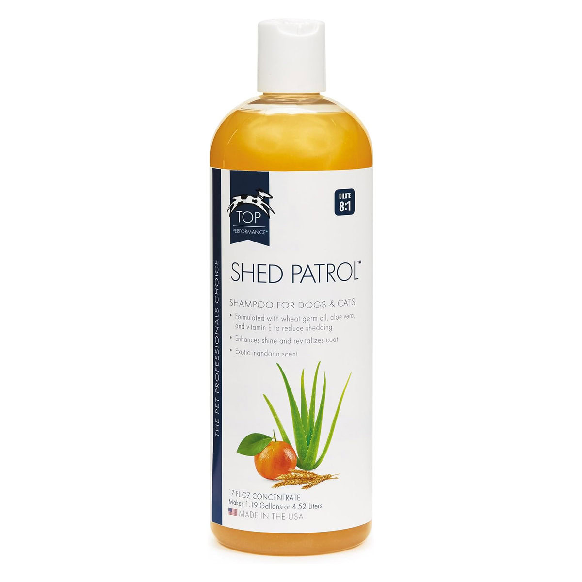 Top Performance Shed Patrol De-Shedding Dog and Cat Shampoo