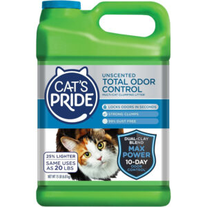 Cat's Pride Fresh and Light Premium Clumping Fragrance Free Scoopable Cat Litter Jug