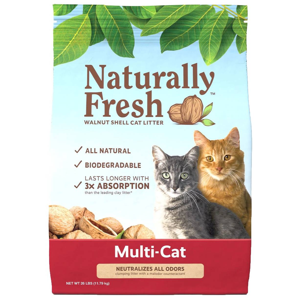 Naturally Fresh Walnut Shell Cat Litter