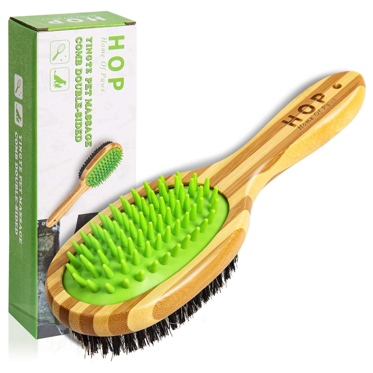 HOP Home of Paws 2-in-1 Dog Grooming Brush
