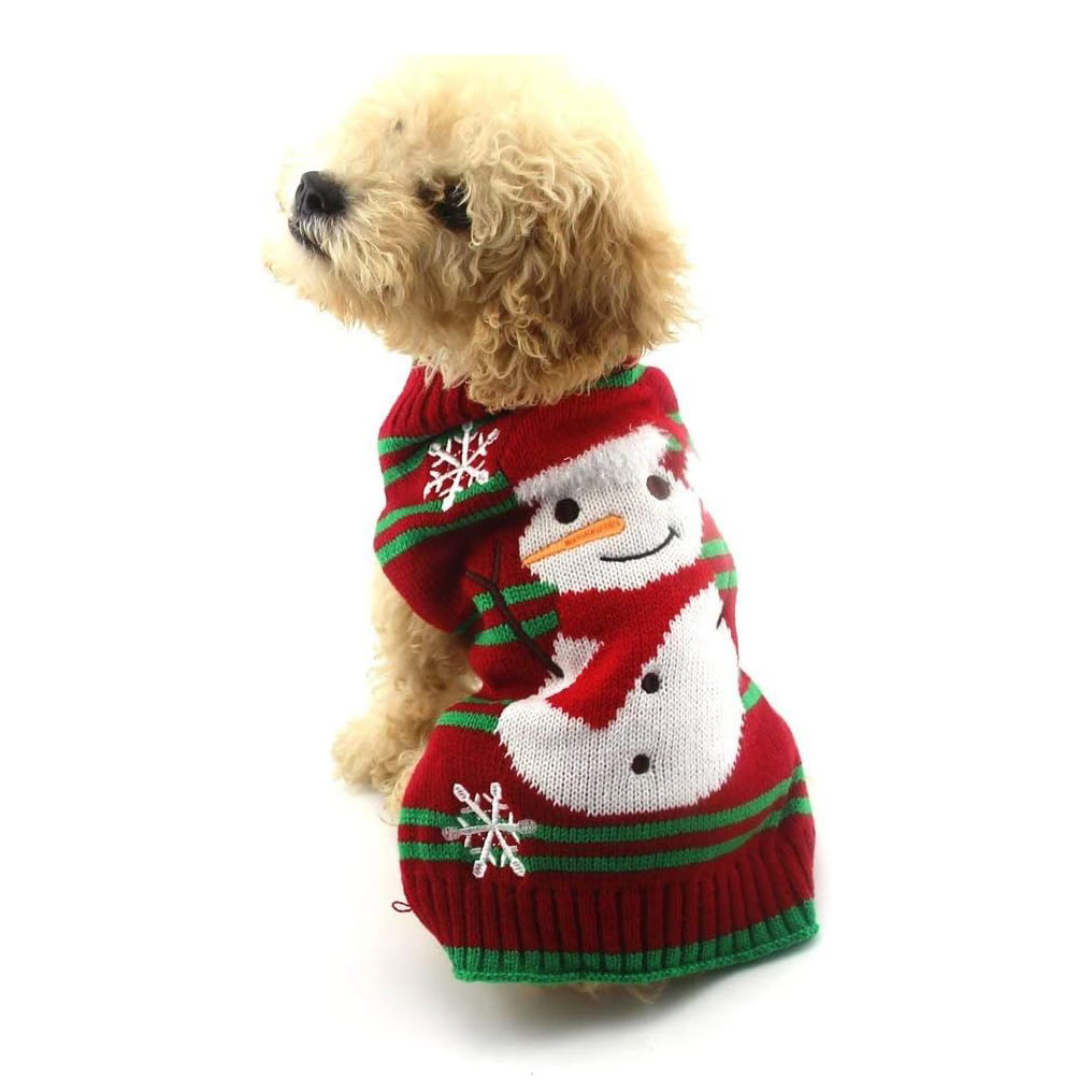 Nacoco Dog Snowman Sweater