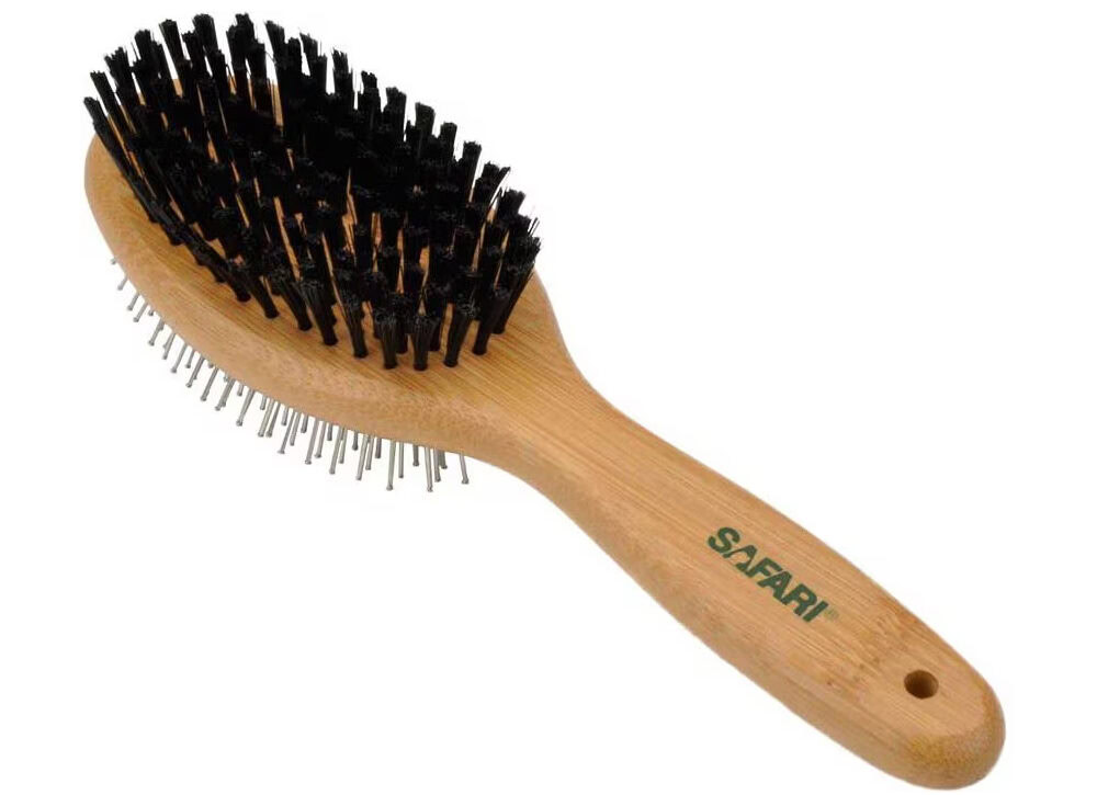 Safari Bamboo Pin & Bristle Combo Dog Brush