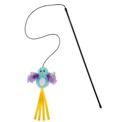 Frisco Bird Teaser with Feathers Cat Toy