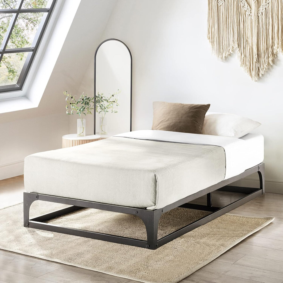 Mellow 9” Metal Platform Bed Frame, King