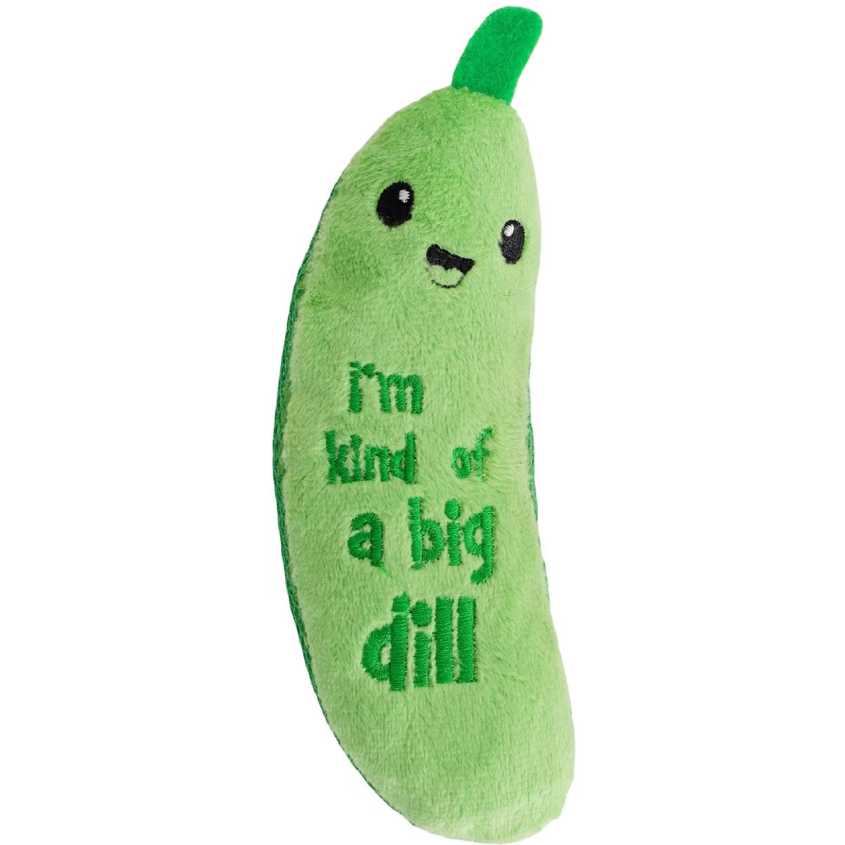 Petstages Crunchy Pickle Plush Cat Toy with Catnip