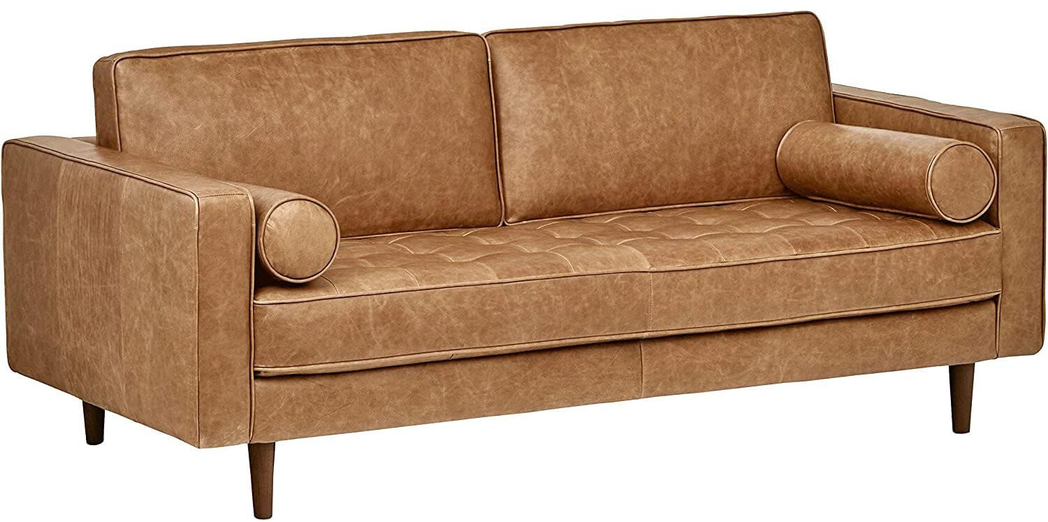 Rivet Aiden Tufted Velvet Sofa