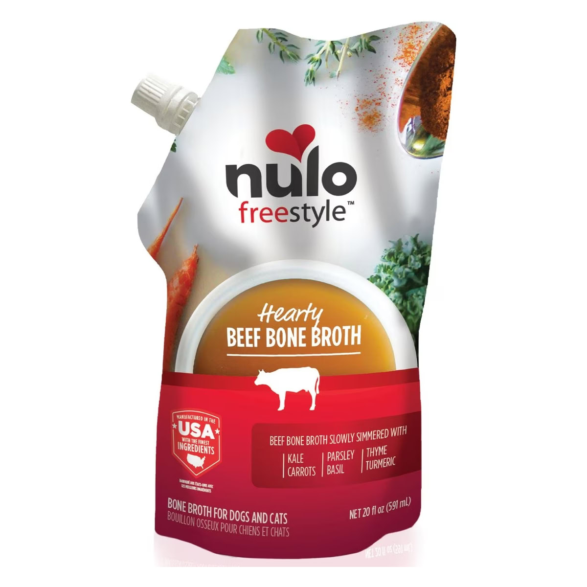 Nulo FreeStyle Hearty Beef Bone Broth Dog & Cat Topper