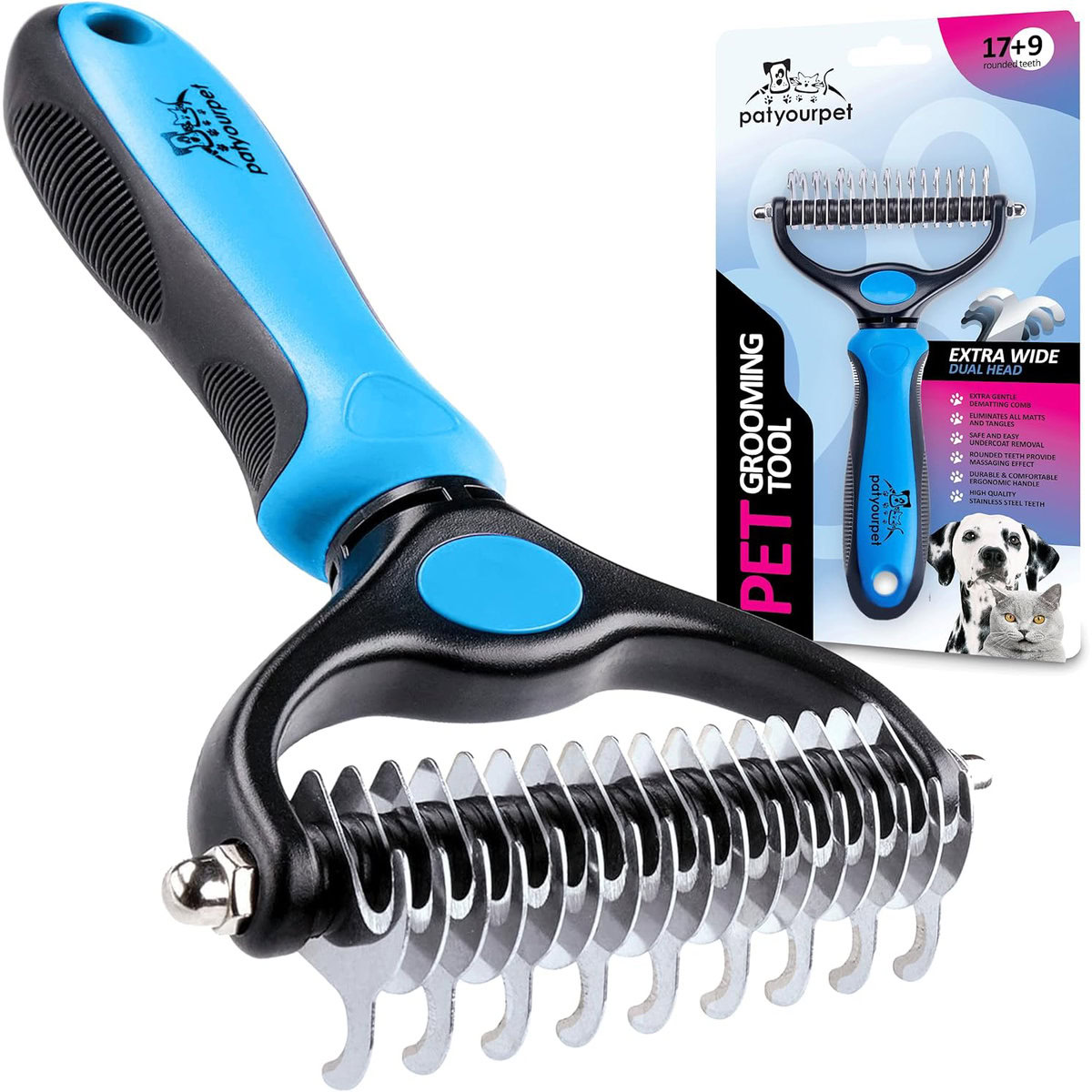 Pat Your Pet Deshedding Dog Brush