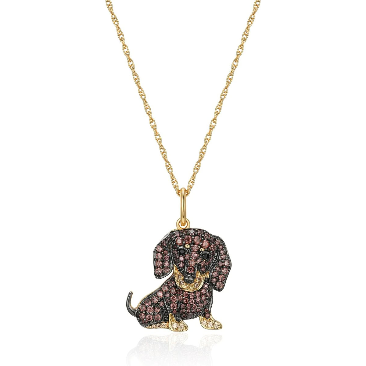 Scamper & Co Yellow Gold Sterling Silver Pendant Necklace