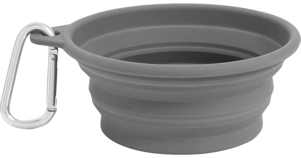 Frisco Silicone Collapsible Travel Bowl with Carabiner