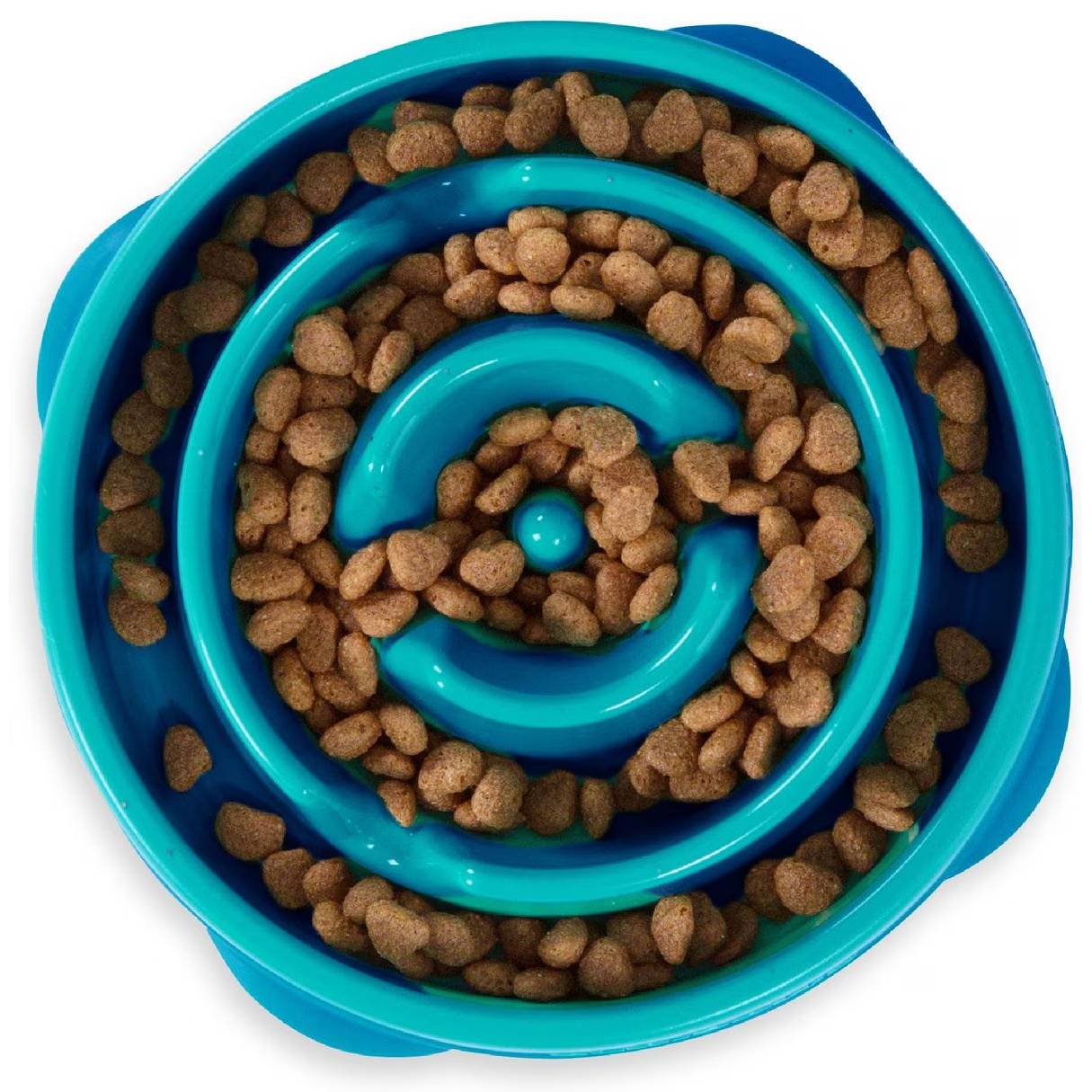 Outward Hound Non-Skid Plastic Slow Feeder Interactive Dog Bowl