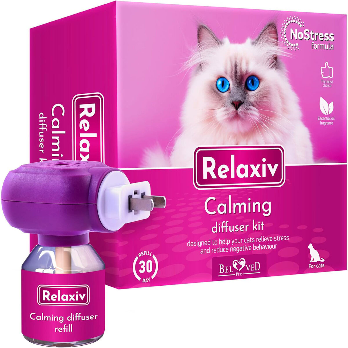 Beloved Pets Cat Calming Diffuser & Pet Anti Anxiety Products
