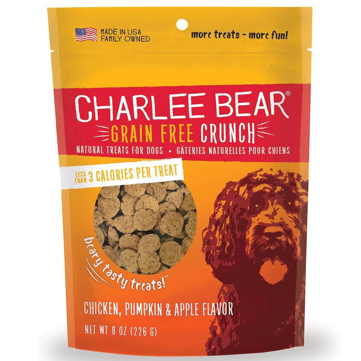 Charlee Bear Natural Bear Crunch Grain-Free Dog Treats