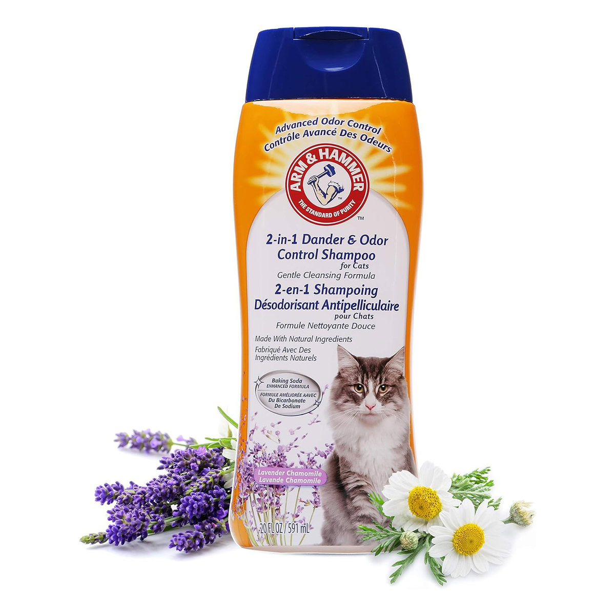 Arm & Hammer 2-in-1 Deodorizing & Dander Reducing Shampoo for Cats