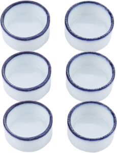 6 Pcs Spider Micro Water Bowl Mini Ceramic Dish for Spider Tarantula Millipede Tiny Reptile