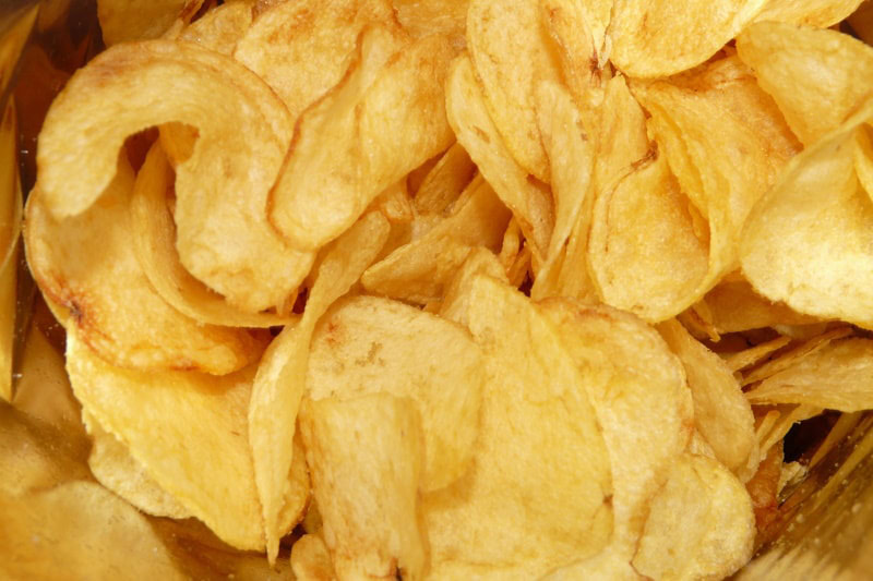 BBQ flavored chips on the table