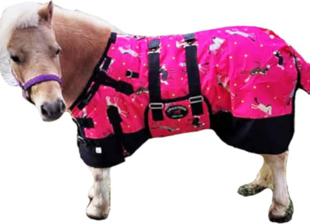 CHALLENGER 1000D Miniature Weanling Pony Foal Horse Winter Blanket Bellyband Pink