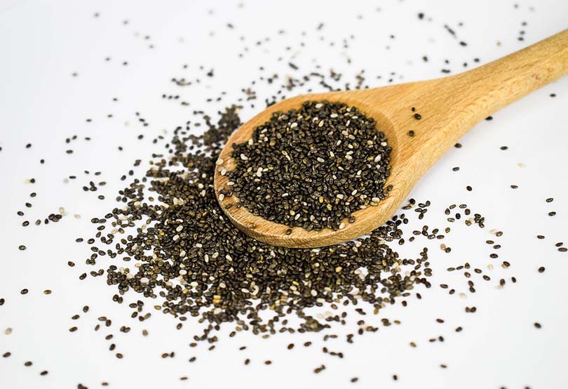 Chia Seed in spoon