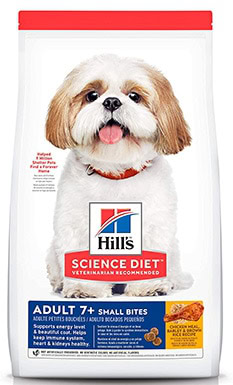 Colgate-Palmolive - Hill's Science Diet Adult 7+ Small Bites Chicken Meal, Barley & Brown Rice Recipe Dry Dog Food