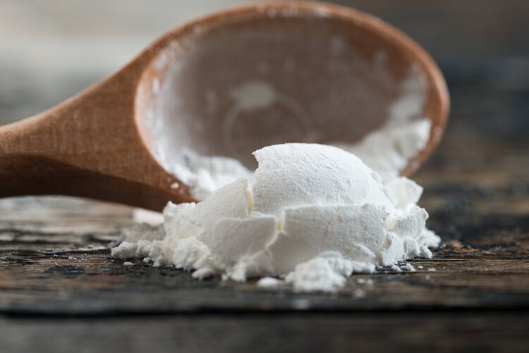 Cornstarch on a table